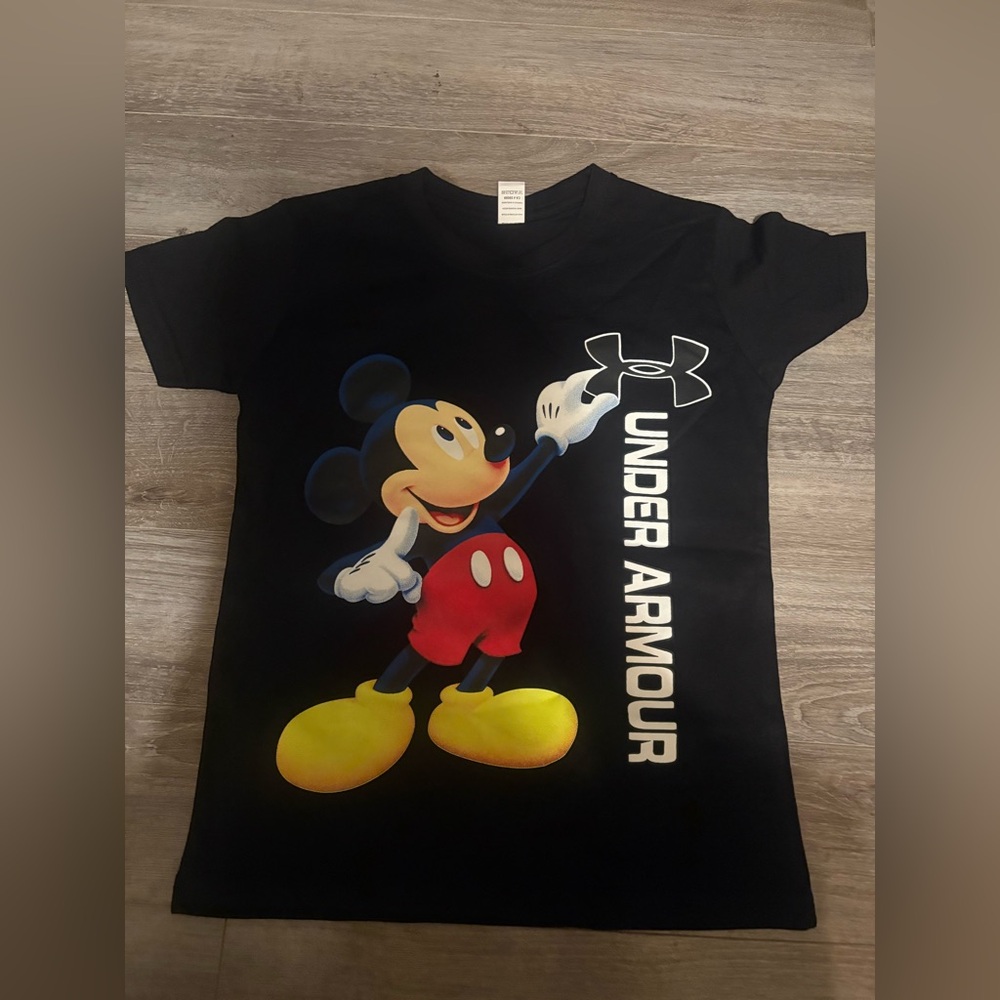 Under Armour  Mickey Mouse Black T-Shirt
